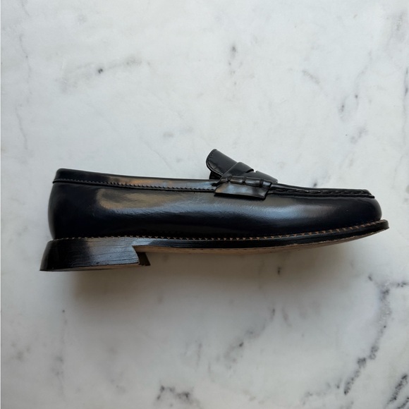 Freda Salvador Navy Patent Leather Elba Loafers - Picture 5 of 8